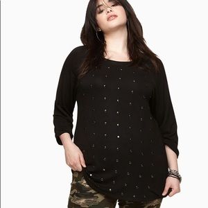 Studded Black Top